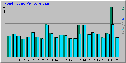 Hourly usage for June 2026