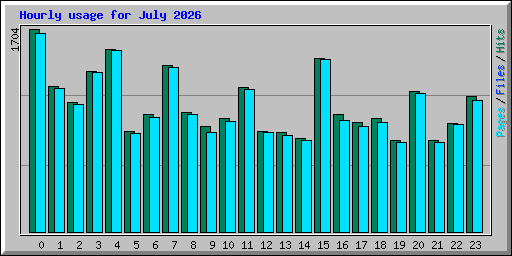 Hourly usage for July 2026